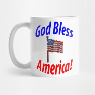 Lego Flag - God Bless America Mug